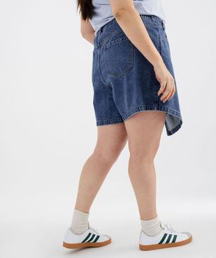 Jupe short en jean femme grande taille vue3 - GEMO (G TAILLE) - GEMO