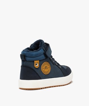 Boots garçon unies à col rembourré et doublure douce vue4 - GEMO (ENFANT) - GEMO