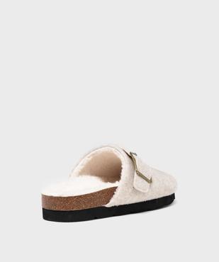 Chaussons sabots doublés sherpa femme - Roadsign vue4 - ROADSIGN - GEMO