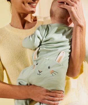 Pyjama dors bien en coton ouverture devant bébé vue4 - GEMO 4G BEBE - GEMO