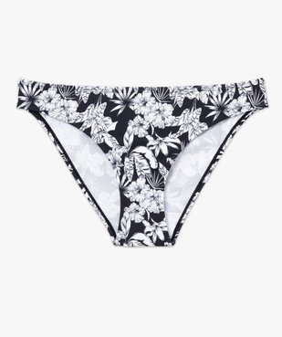 Bas de maillot de bain femme forme culotte à motifs fleuris vue4 - GEMO 4G FEMME - GEMO