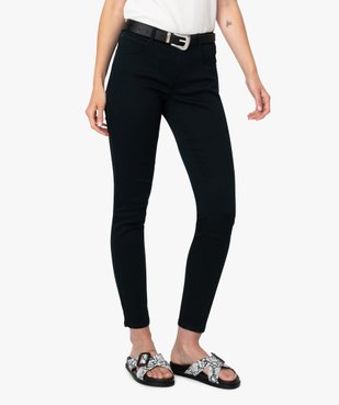 Pantalon femme coupe slim en toile extensible vue1 - GEMO(FEMME PAP) - GEMO
