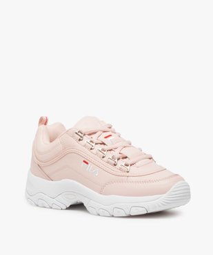 Baskets Dad shoes* femme à lacets et passants métallisés - Fila Strada Low vue2 - FILA - Nikesneakers