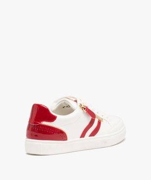 Baskets femme à zip fantaisie avec détails vernis contrastants vue4 - GEMO (SPORTSWR) - GEMO