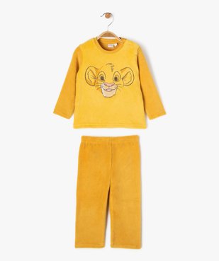 Pyjama 2 pièces velours avec motif Le Roi Lion bébé garçon - Disney vue1 - DISNEY BABY - GEMO