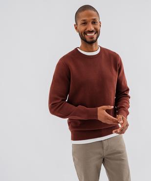 Pull en coton homme vue1 - GEMO (HOMME) - GEMO