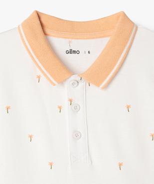 Polo manches courtes imprimé palmiers garçon vue2 - GEMO (ENFANT) - GEMO