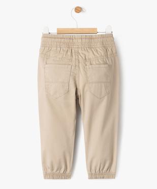 Pantalon jogger en coton bébé garçon vue4 - GEMO 4G BEBE - GEMO