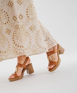 Sandales à talon haut, patin et bijou de pied femme - Follow Me vue7 - FOLLOW ME - GEMO