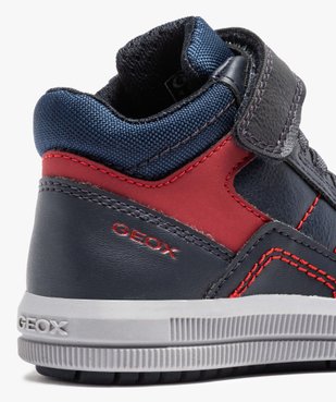 Baskets garçon mid-cut à lacets et scratch - Geox vue6 - GEOX - GEMO