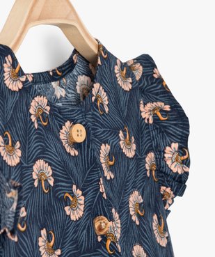 Robe bébé fille à motifs fleuris vue2 - GEMO(BEBE DEBT) - GEMO