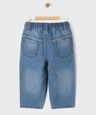 Jean barrel avec taille ajustable bébé garçon vue3 - GEMO(BEBE DEBT) - GEMO