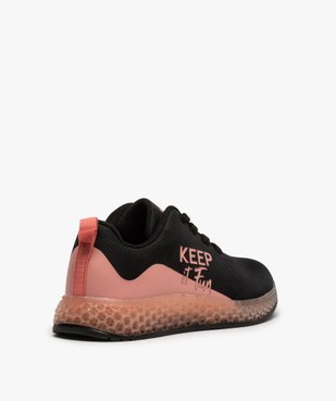 Baskets fille bicolores en mesh et semelle translucide vue4 - GEMO (ENFANT) - GEMO