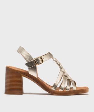 Sandales à brides avec large talon femme - Follow Me vue1 - FOLLOW ME - GEMO