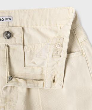 Jean straight taille haute fille vue2 - GEMO (JUNIOR) - GEMO