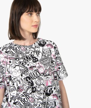 Tee-shirt femme imprimé – Les minions 2 vue5 - NBCUNIVERSAL - GEMO