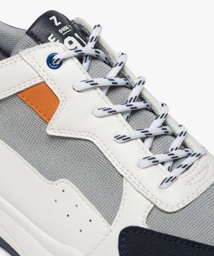Baskets homme avec jeu de matières vue6 - GEMO (CASUAL) - GEMO