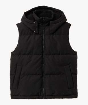 Blouson sans manches à capuche amovible et doublure polaire homme vue4 - GEMO 4G HOMME - GEMO