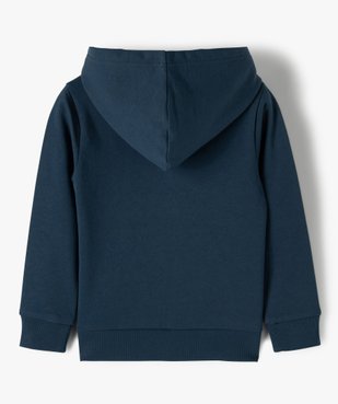 Sweat garçon à capuche avec inscription vue3 - GEMO (ENFANT) - GEMO