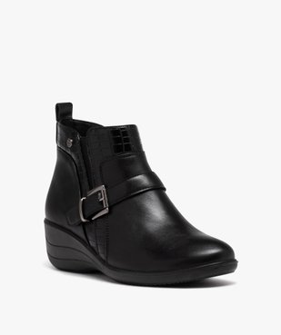Boots confort avec bride à boucle femme vue2 - GEMO (CONFORT) - GEMO