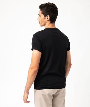 Tee-shirt à manches courtes et col V homme vue3 - GEMO 4G HOMME - GEMO