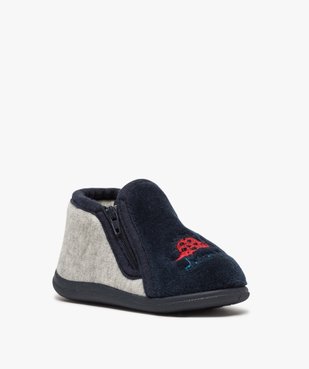 Chaussons bébé semi-montants avec dinosaure brodé – Mieux vue2 - GEMO C4G BEBE - GEMO