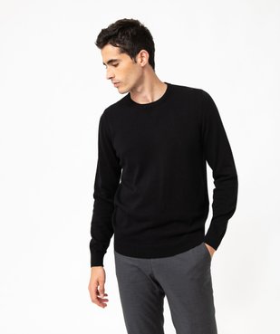 Pull à col rond en coton homme vue1 - GEMO (HOMME) - GEMO