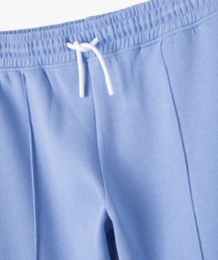 Pantalon de jogging fille molletonné à couture avant vue2 - GEMO (JUNIOR) - GEMO