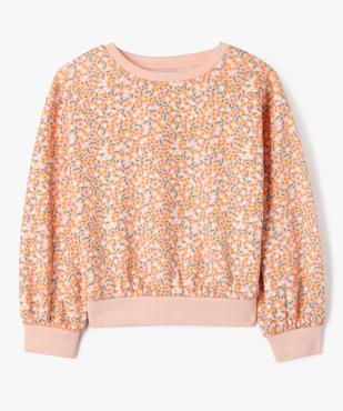 Sweat à col rond avec intérieur molletonné fille vue1 - GEMO 4G FILLE - GEMO