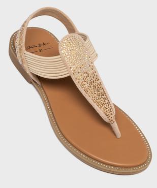 Sandales à entredoigts ornées de strass femme vue5 - VALENTINA BALDA - GEMO