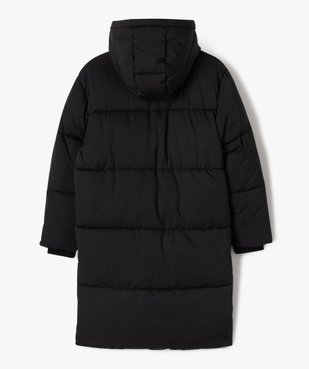 Parka longue à capuche et dessus déperlant fille vue4 - GEMO (JUNIOR) - GEMO