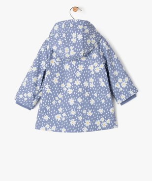 Manteau imperméable doublé à capuche bébé fille vue4 - GEMO(BEBE DEBT) - GEMO