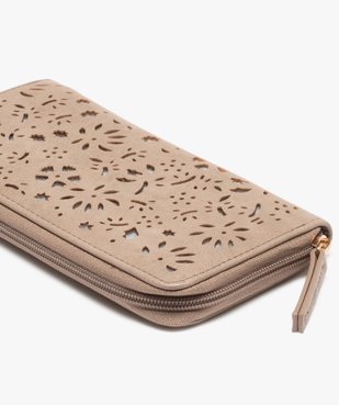 Portefeuille femme avec motifs ajourés à fermeture zippée vue2 - Nikesneakers (ACCESS) - Nikesneakers