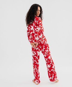 Pyjama 2 pièces en satin femme vue4 - GEMO 4G FEMME - GEMO
