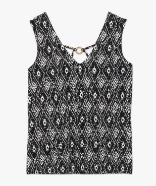 Débardeur femme à motifs géométriques et dos original vue4 - GEMO(FEMME PAP) - GEMO
