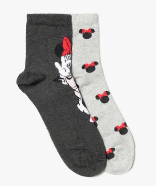 Socquettes femme à motif Minnie (lot de 2) - Disney vue1 - DISNEY DTR - GEMO