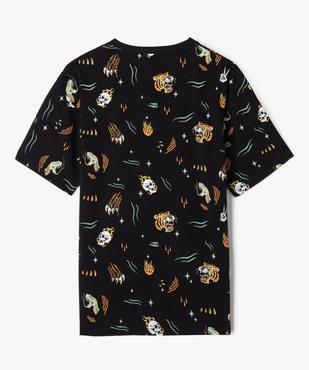 Tee-shirt manches courtes en coton imprimé garçon vue7 - GEMO 4G GARCON - GEMO