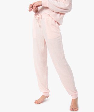 Pantalon de pyjama femme en maille fine vue1 - GEMO(HOMWR FEM) - GEMO