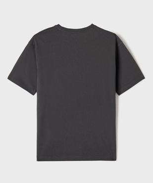 Tee-shirt manches courtes oversize avec inscription poitrine garçon vue5 - GEMO 4G GARCON - GEMO