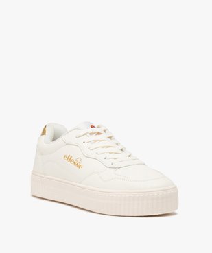 Baskets femme unies style rétro détail doré - Ellesse vue2 - ELLESSE - GEMO