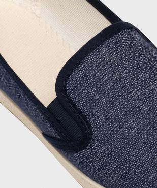 Slippers en toile chinée homme vue6 - G'FLEX GEMO FOR GOOD - GEMO