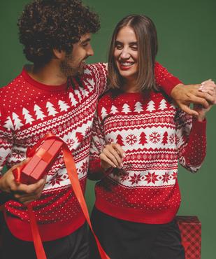 Pull de Noël imprimé jacquard homme vue2 - GEMO (HOMME) - GEMO