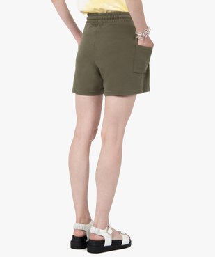 Short femme en maille avec ceinture élastiquée vue3 - GEMO(FEMME PAP) - GEMO