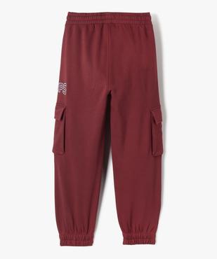 Pantalon cargo en molleton garçon vue3 - CAMPS - GEMO
