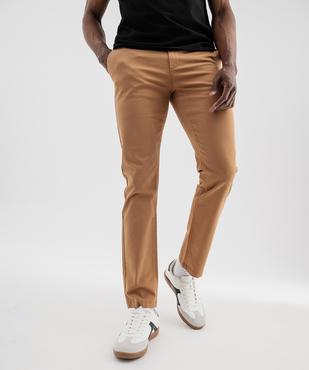 Pantalon chino coupe Slim homme vue1 - GEMO 4G HOMME - GEMO