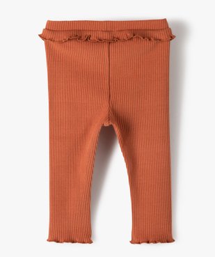 Legging bébé fille en maille côtelé et basque vue4 - GEMO C4G BEBE - GEMO