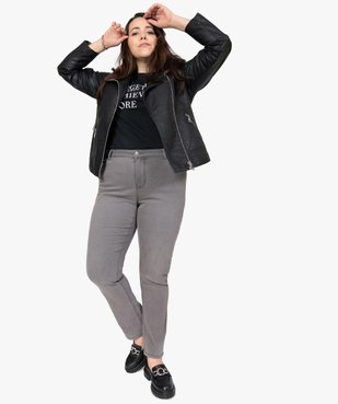 Jean femme extensible coupe Slim vue5 - GEMO (G TAILLE) - GEMO