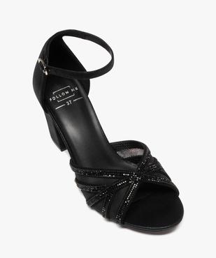 Sandales à talon brillantes à strass femme vue6 - FOLLOW ME - GEMO