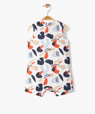 Combishort avec inscription bébé garçon vue4 - GEMO(BEBE DEBT) - GEMO