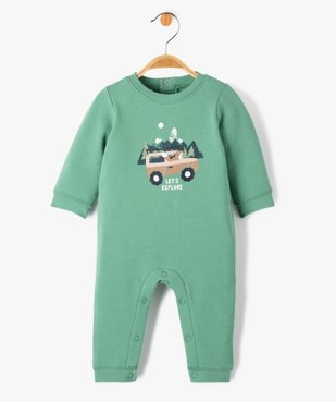 Pyjama bébé sans pieds en molleton vue1 - GEMO(BB COUCHE) - GEMO